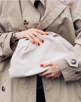 

real Leather Envelope Luxury Evening party Handbags Women Bags Designer Voluminous Rounded Shape Purses and Handbags Clutches