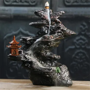 

High mountains smoke Backflow Incense Burner holder Aromatherapy furnace Incense Base Home Teahouse Decoration