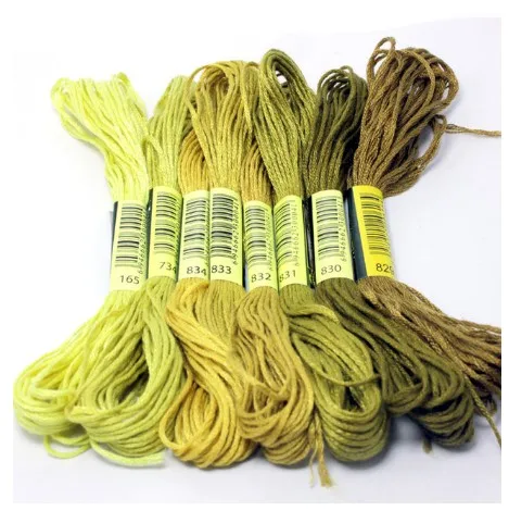 8 метров 8 шт градиентные цветные нитки для вышивки крестом DIY плетеные проволочные нити Skein вышивка нить плетение Браслеты нить - Цвет: 18