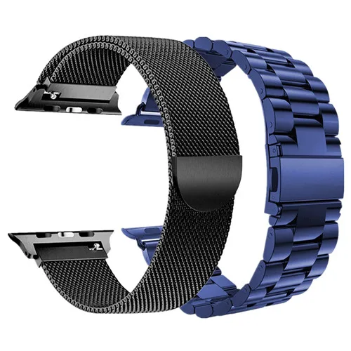 Комбинированный ремешок для Apple Watch Band 38 мм 40 мм 42 мм 44 мм ремешки из нержавеющей стали и Миланского браслета для iWatch 1 2 3 4 - Цвет ремешка: combination 4