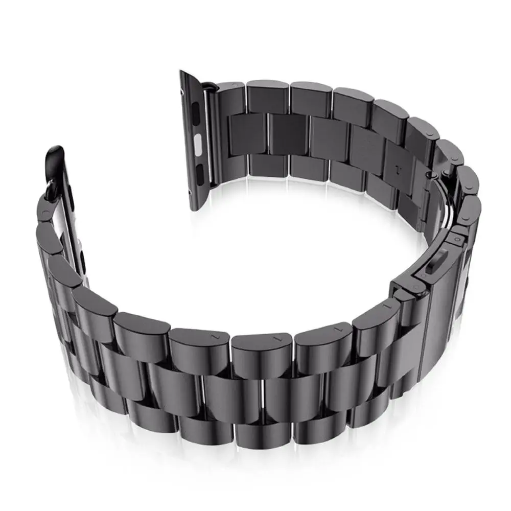 Ремешок из нержавеющей стали для Apple Watch, 42 мм, 38 мм, 44 мм, 40 мм, металлический браслет для наручных часов iwatch, серия 4, 3, 2, 1