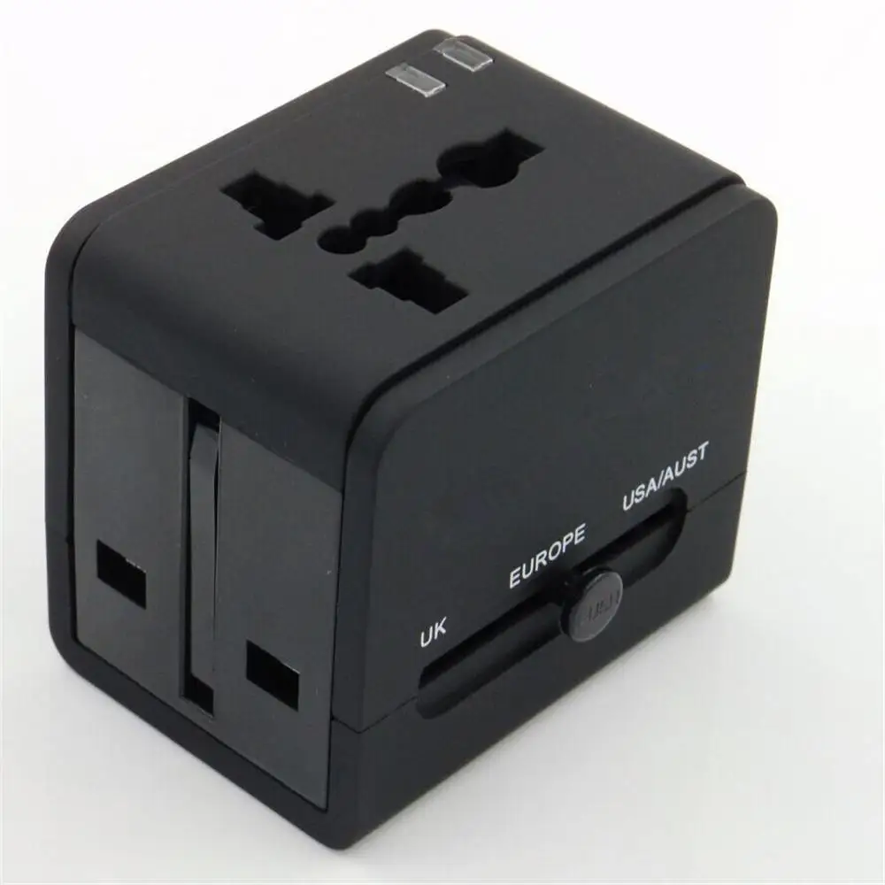 Bakeey All-In-One, Международный адаптер для путешествий, двойной usb-порт, быстрая зарядка, многофункциональный адаптер для iPhone XS, huawei, P30