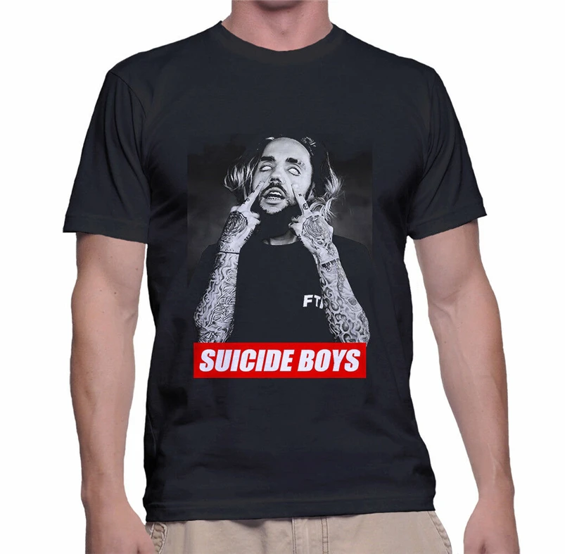 Футболки для мальчиков-самоубийц размеры S M L Xl 2Xl черная футболка большого