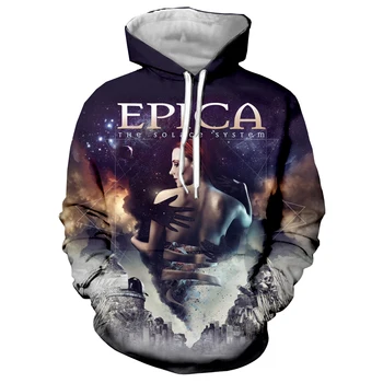 

Epica Band 3D Printed Hoodies Cool Fashion Black Hoodie Boys Casual Tops Male Coat Streetwear Clothes Harajuku Men Clothes Tops
