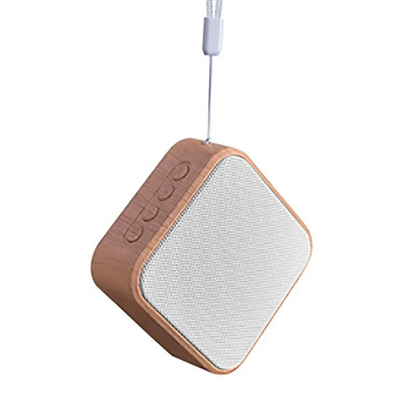 Портативный Мини Бас-Колонка bluetooth маленький динамик Поддержка Micro SD/TF карты/USB Flash 1 - Цвет: Золотой