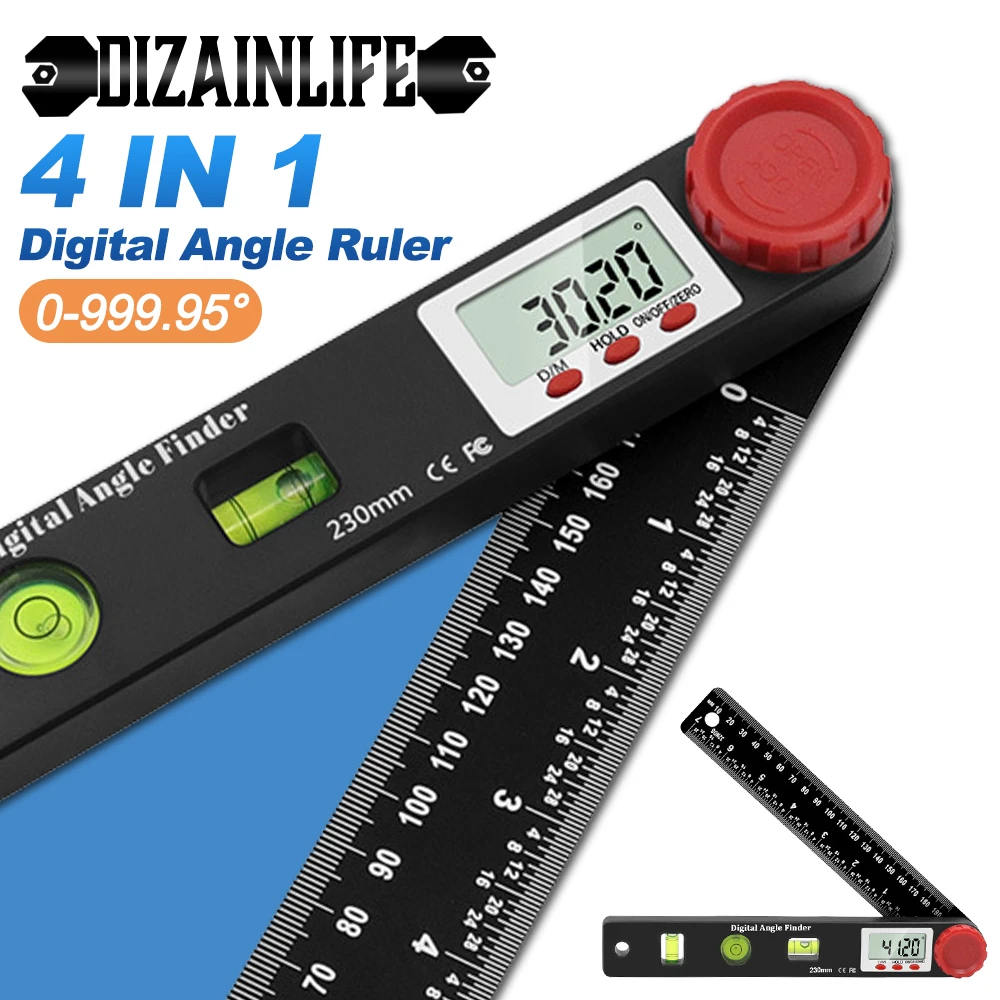 Ruler Electronic Ruler Angle Ruler 3V for Woodworking for Home DIY Ruler Electronic Ruler Angle Ruler 3V for Woodworking for Home DIY