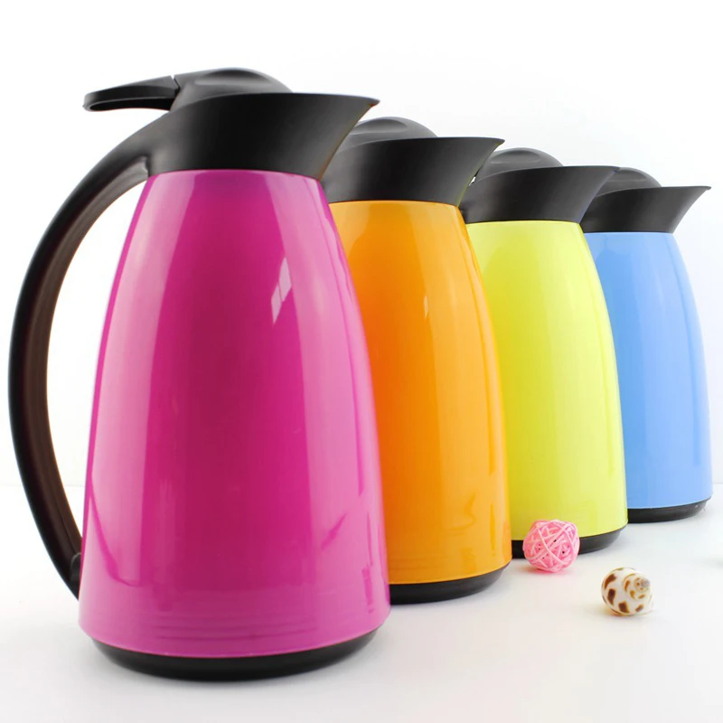1000ml Glass Liner Vacuum Flask Jug Large Leak-proof Portable Coffee Thermos Kettle China Insulated Hot Water Bottles Cartoon