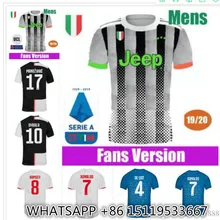 Новинка 19/20 juve Футбольная Футболка BUFFON Dybala DE LIGT Ramsey Emre Can Ronaldo Mandzukic Kean Футбольная Футболка для взрослых майки