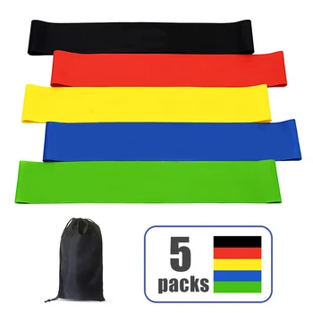 

5pcs Home Yoga Resistance Band Pull Rope TPE Elastic Bands for Gym Equipment Exercise Yoga Workout Booty Band Fitness elasticas