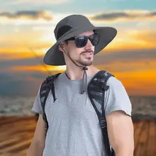 Удобная Рыбацкая шляпа от солнца Водонепроницаемая дышащая Рыбацкая Шляпа Унисекс походная уличная полиэфирная быстросохнущая шляпа-ведерко кепки