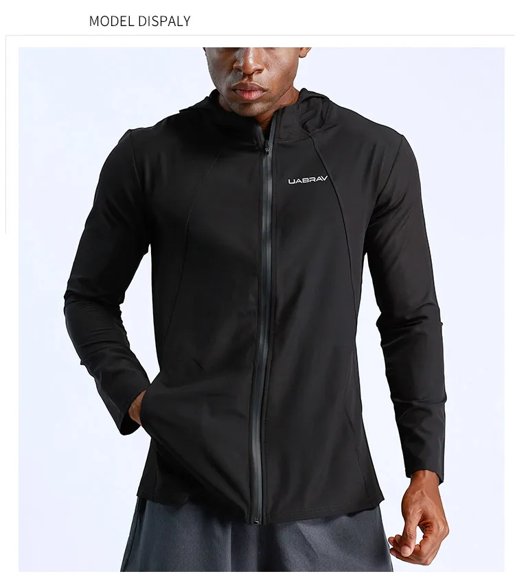 Мужская спортивная куртка для бега, осенняя спортивная одежда, толстовки, Толстовка для тренажерного зала, фитнеса, тренировочная верхняя одежда, футбольные тренировочные куртки