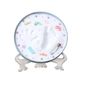 

Infant Baby Modeling Colored Clay Handprint Footprint Kit Casting Child Hand Inkpad Fingerprint