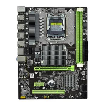 

X58 Computer Motherboard, 1366-Pin DDR3 RECC Memory Desktop Computer Game Set Motherboard, Supports X5650 I7CPU Set