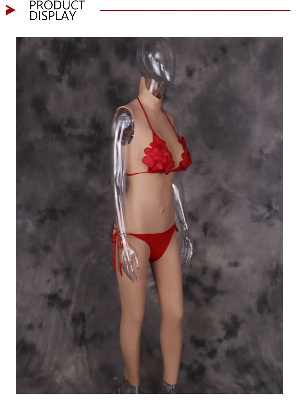 Drag Queen Realistic Shemale Fake Boobs False Breast Forms Insertable Vagina Bodysuit No Oil Silicone Breast Tits Chest For Sissy (6)
