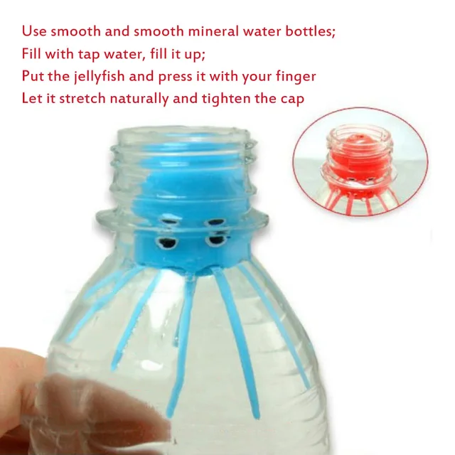 Cute Novelty Toy Magical Jellyfish Toys Obedient Magical Elf Prop Antistress Toy Smile Jellyfish Float Science Toys For Children 4