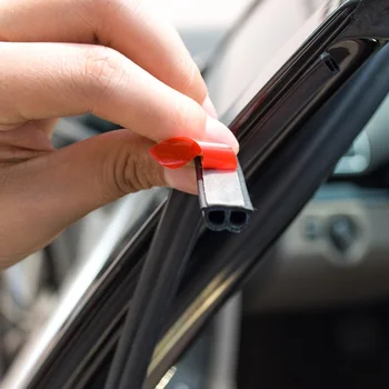 

5meters B Type Car Rubber Strip Edge Door Sealing Strips Auto Windshield Sealant Protector Hood Seal Strip Trunk Seals For Auto
