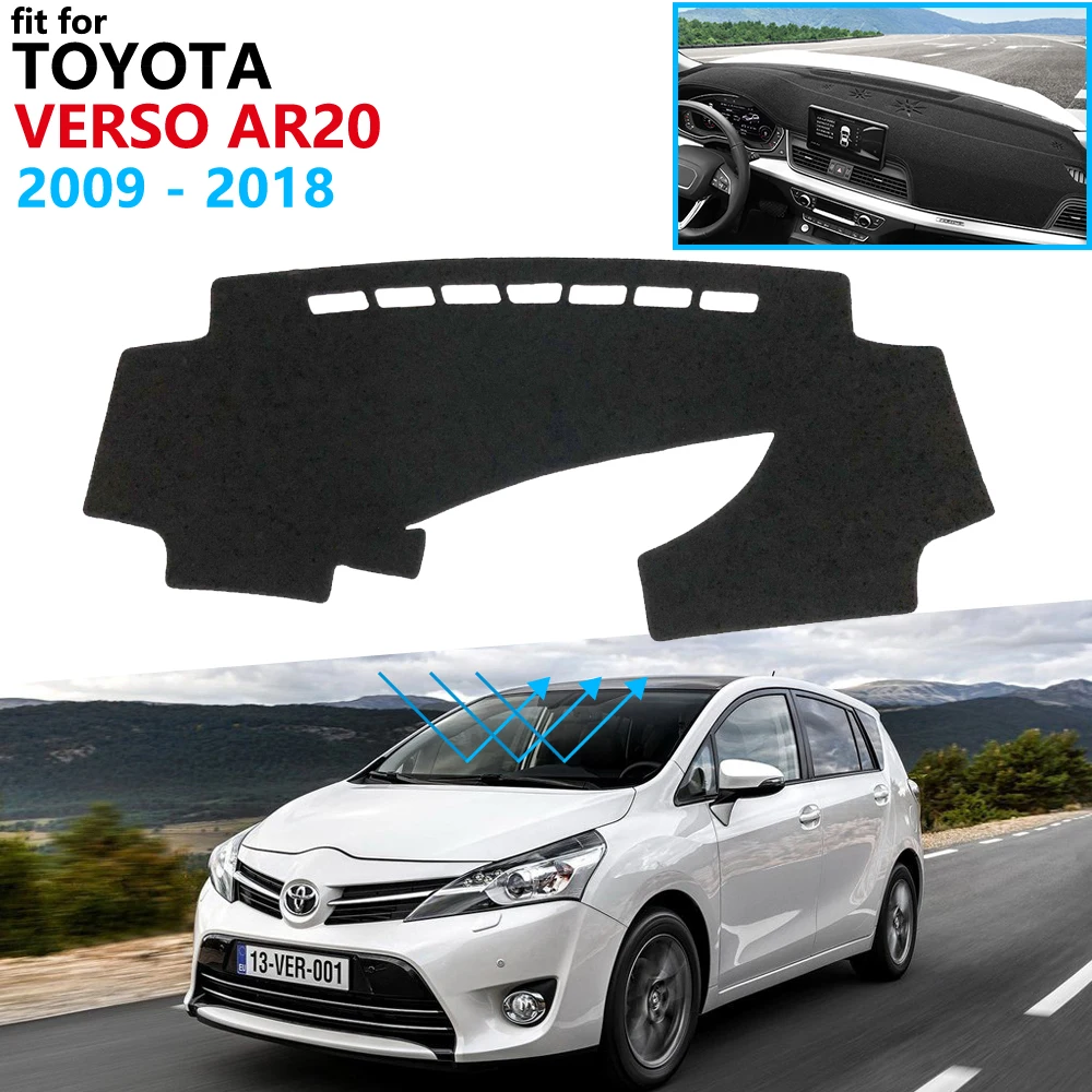 Защитная накладка на приборную панель для Toyota Verso 2009 ~ 2018 AR20 SportsVan автомобильные