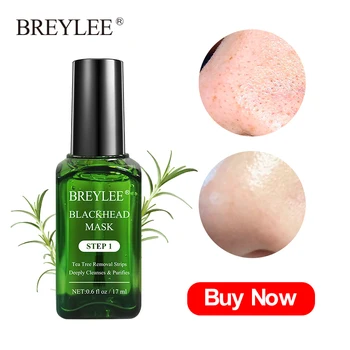 

BREYLEE Black Mask Blackhead Remover Serum Face Sheet Mask Shrink Pore Acne Treatment Moisturizing Anti-aging Essence Skin Care