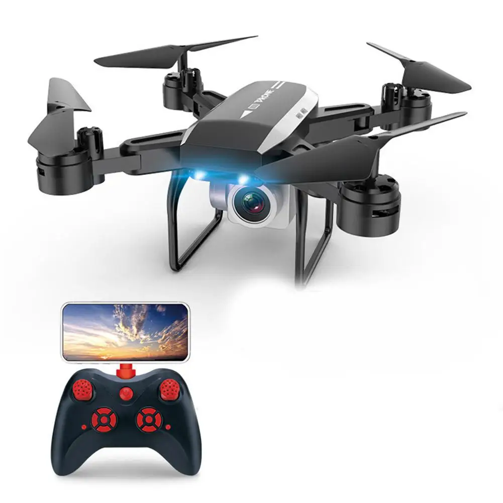 4K black Портативный Quadcopter фиксированная высота, длина Батарея время беспилотных летательных аппаратов - Цвет: 4K black