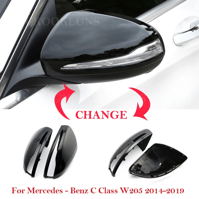 Боковое зеркало заднего вида для автомобиля Зеркало Обложка Mercedes Benz C Class W205 2014 2015