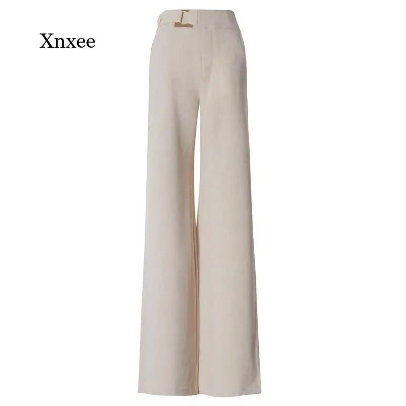

Wide Leg Pants New Autumn Winter and Fashion Casual High Waist Temperament Flared Trousers Slim Women Straight Loose Bell Bottom
