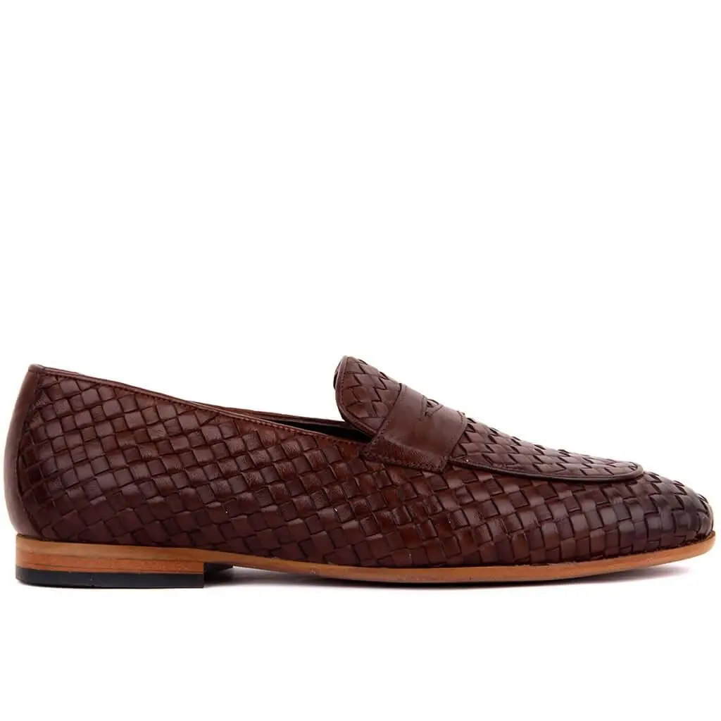 

Sail Lakers-Brown Leather Men 'S Shoes