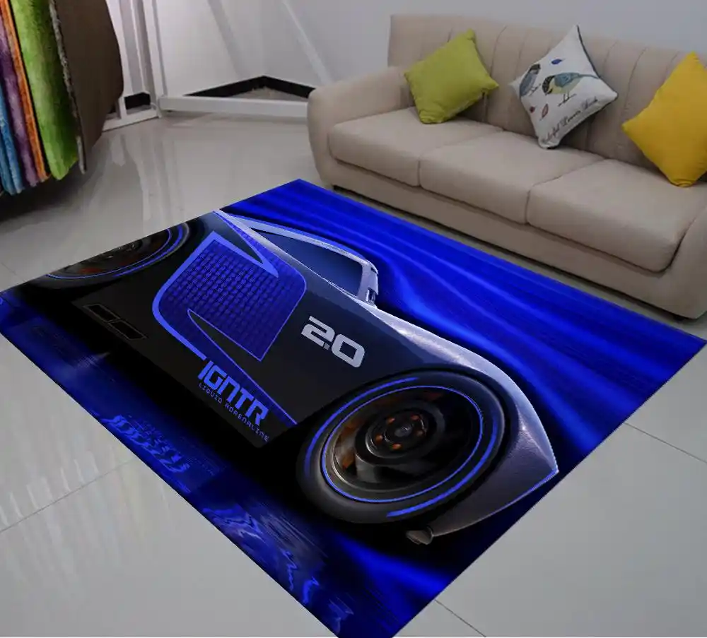 race car carpet rug