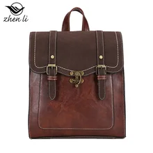 Zhenli Ретро стиль из искусственной кожи женский рюкзак Amazon женская модная сумка тренд через границу рюкзак