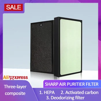 

HEPA For Sharp air purifier filter Activated carbon Three-layer composite filter W380S Z380 BB60 BD60 WE61 For Sharp air filter