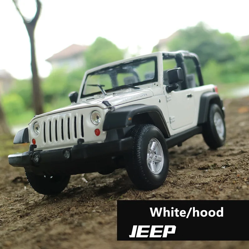 WELLY 1:24 Jeep Wrangler Hardtop автомобиль сплав модель автомобиля моделирование автомобиля украшение коллекция Подарочная игрушка Литье под давлением модель игрушка для мальчиков - Цвет: Wrangler