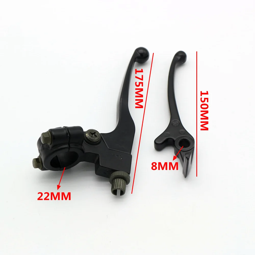 

1 Pair Motorcycle Left Hand Clutch Braking Lever Brake Master Handlebars Metal