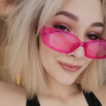 

small frame Fashion Sunglasses Women Fashion Frame Brand Designer Small Sun Glasses Vintage Rectangular Ladies Glasses