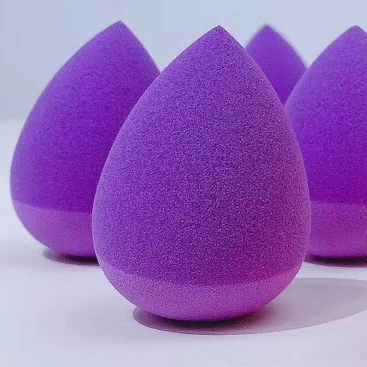 Силиконовая Пронизанная супер красота макияж губка-сохранить макияж Ditch микробов экстра-мягкая губка для макияжа блендер - Цвет: Purple - Normal Soft