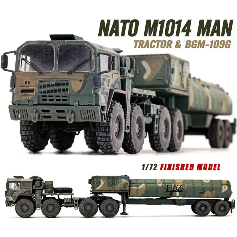 NATO M1014 MAN трактор и BGM-109G 1: 72 Готовая модель прицепа