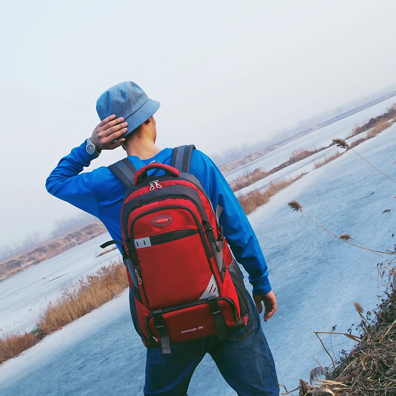 High Quality Oxford Cloth Men Travel Backpack Waterproof Large Capacity Mountaineering Bag Lady Outdoor Camping Sports Bag 2019