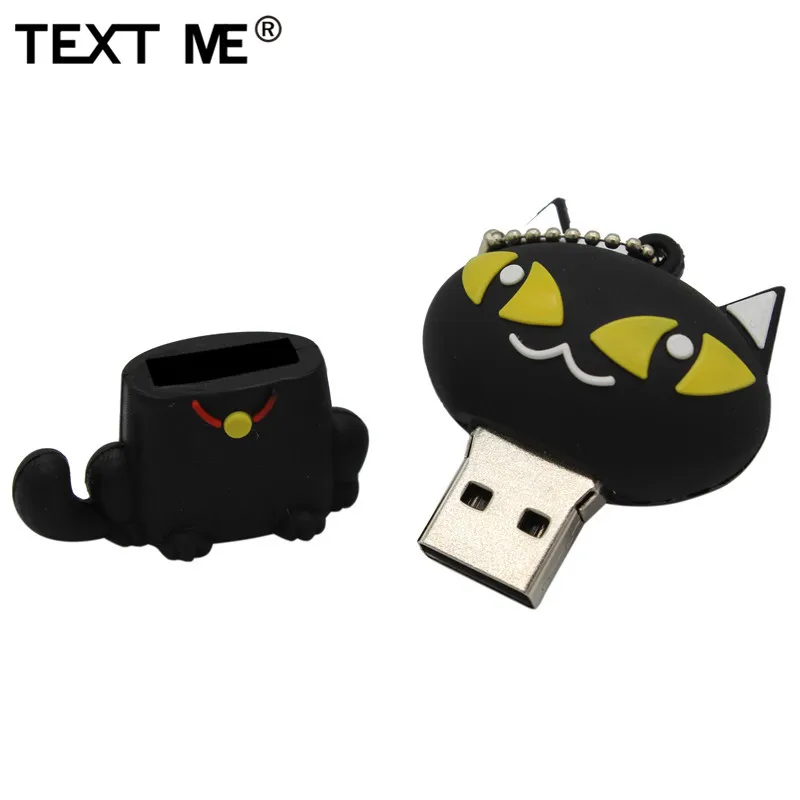 TEXT ME Мультфильм Белл Кот модель usb2.0 4 ГБ 8 ГБ 16 ГБ 32 ГБ 64 ГБ флеш-накопитель USB флеш-накопитель креативный подарок