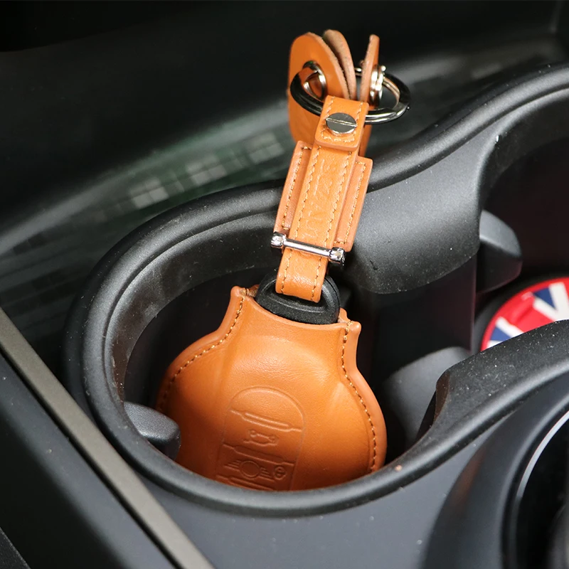 Автомобильный ключ чехол кожаный защитная крышка аксессуары для BMW MINI Cooper S F54 F55 F56 F57 F60 автомобильный брелок для ключей с украшения