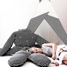 120x80 см объемная детская подушка-кролик, подушка для новорожденных, мягкие плюшевые игрушки, реквизит для детской фотосъемки, украшение детской комнаты, кукла