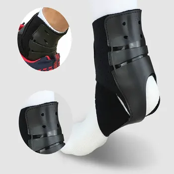 Fdbro 1Pcs Enkelbrace Ondersteuning Sport Verstelbare Enkelbandjes Voet Stabilizer Orthese Voetbal Compressie Enkel Protector