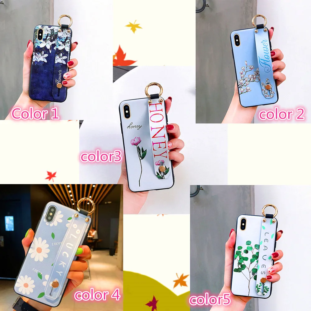 For Xiaomi 9 se case Girls/Women Wrist Strap Band soft TPU stand for xiaomi CC9 E 8 SE 5 6 X &amp Redmi S2 5plus 6pro note 7 | Мобильные