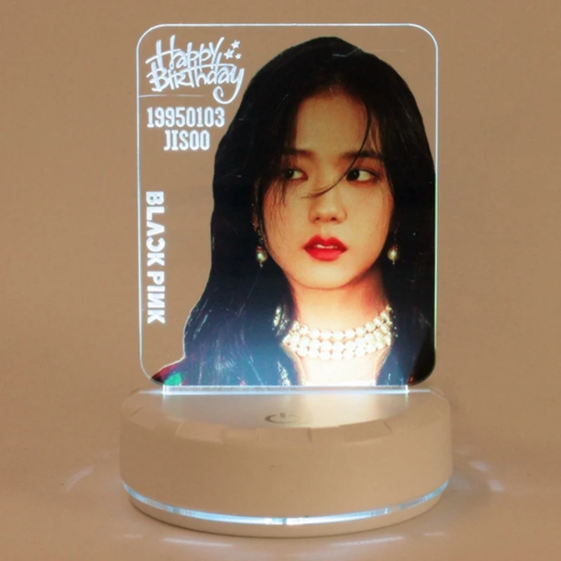 BLACKPINK окружающий Красочный Светодиодный светильник Ночной светильник модный подарок для поклонников
