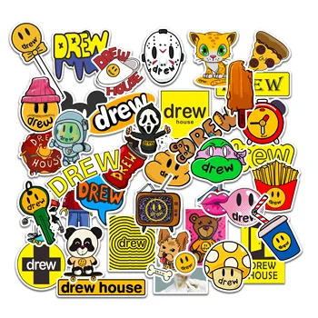 

80PCS/Lot Justin Bieber drewhouse Stickers For Laptop Motorcycle Hat backpack Waterproof Vinyl Decals Stickers Kids Toys