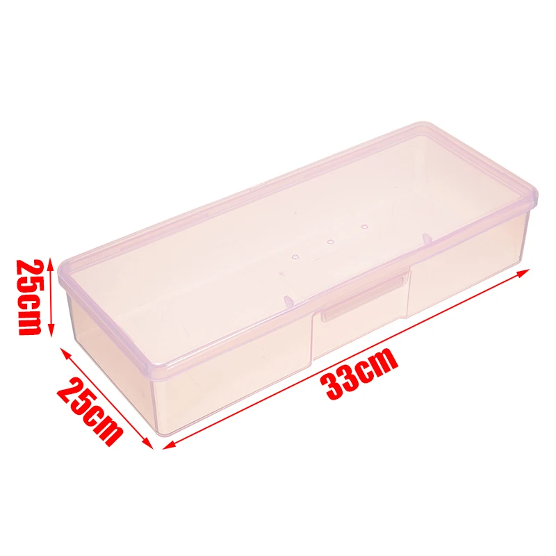 Шеллхард 1 шт. коробка для хранения ногтей пластик высокое качество прозрачный Маникюрный Инструмент Дизайн ногтей пустые ящики для хранения контейнеров Органайзер