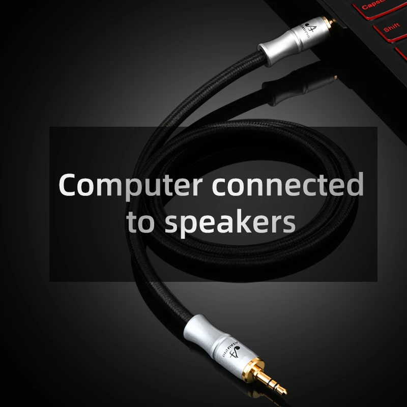 HIFI 3.5mm Jack Audio Cable 6N OFC 3.5 mm Male to Male Audio Aux Cable For Car Speaker Wire Line Aux CordS