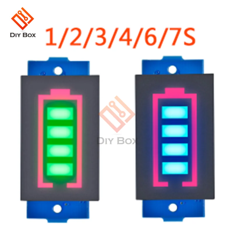 1 S/2 S/3 S/4S/6 S/7 S 12V 18650 Li-po литий-ионный аккумулятор Емкость Вольтметр с индикатором питания Тестер Синий Зеленый светодиодный дисплей Панель