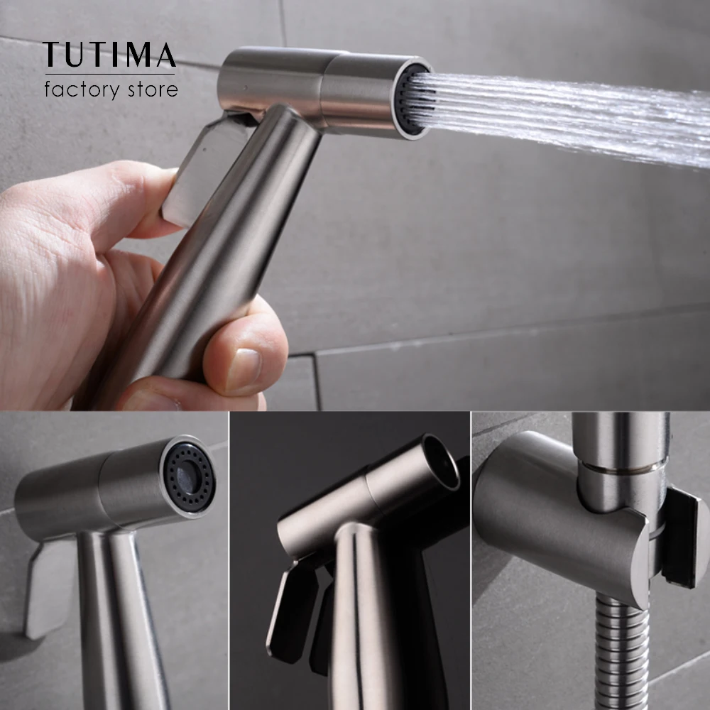 Handheld Bidet Sprayer for Toilet, 2 Water Pressure Option, Spray Attachment with Hose for Feminine Wash, Baby Diaper Cloth Wash
