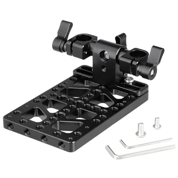 

Backboard Cheese Plate with 360° Swivel 15mm Rod Clamp for Anton Bauer Gold Mount Power Adapter C2194