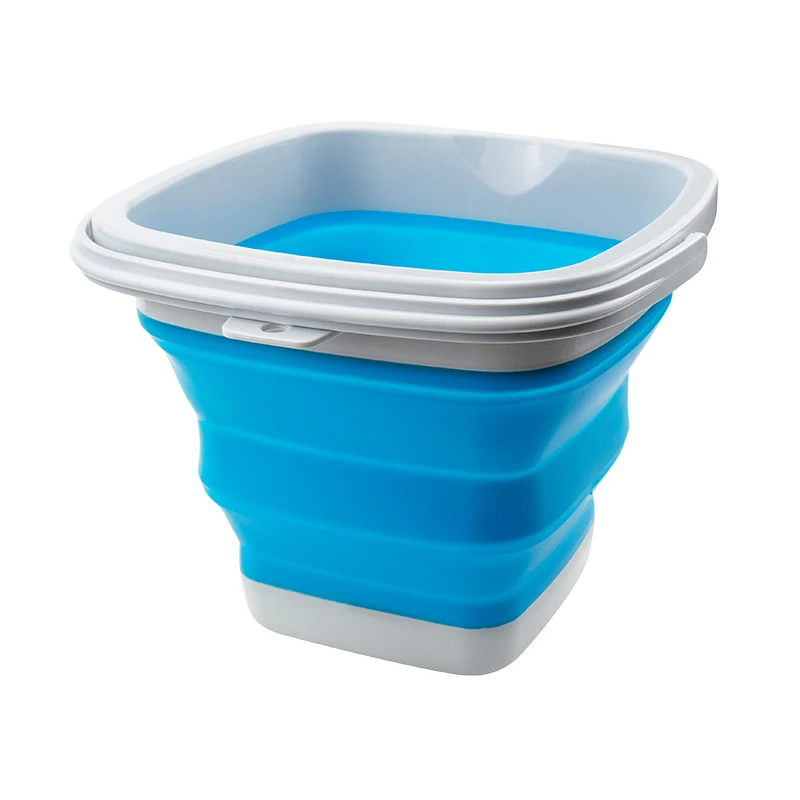 Balde de Silicone Dobrável para Lavagem do Carro Balde de Água Plástico Limpeza Pesca Dobrável Automático Detalhando Cuidados Acessórios 10l 5l 4 para lavagem do carro limpeza pesca balde