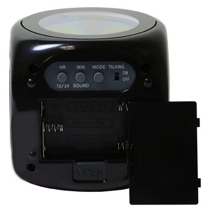 Метеостанция тестер цифровой ЖК-дисплей голосовые говорящие проекционные часы Будильник Пробуждение проектор часы термометр