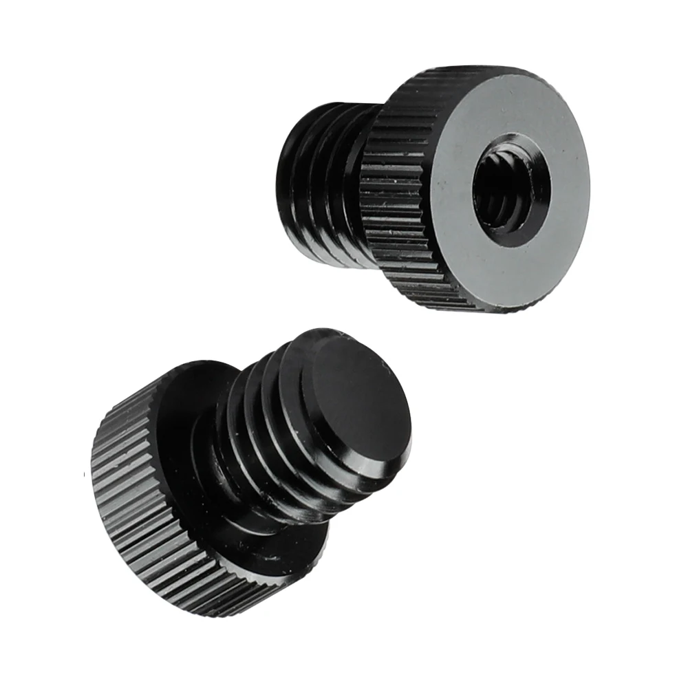 15mm Rod Plug M12 Male To 1/4" Female Screw Adapter 2 Pieces